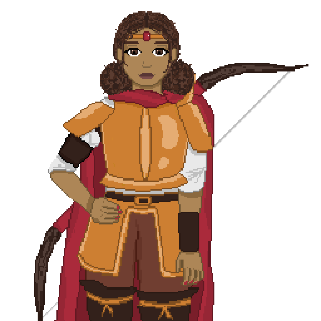 Pixel art portrait of Astrid