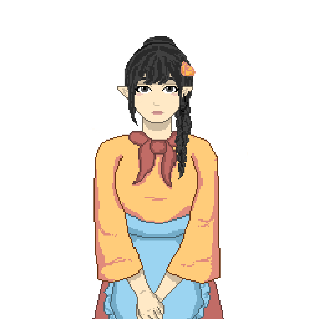 Pixel art portrait of Mirabelle