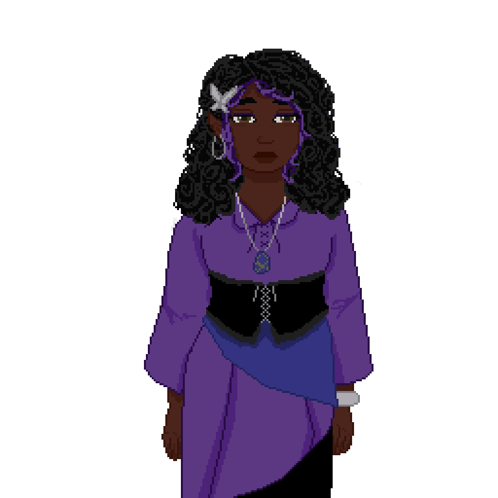 Pixel art portrait of Zuri