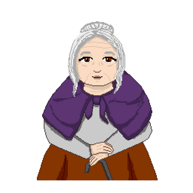 Pixel portrait of Uma from Made in Melostead